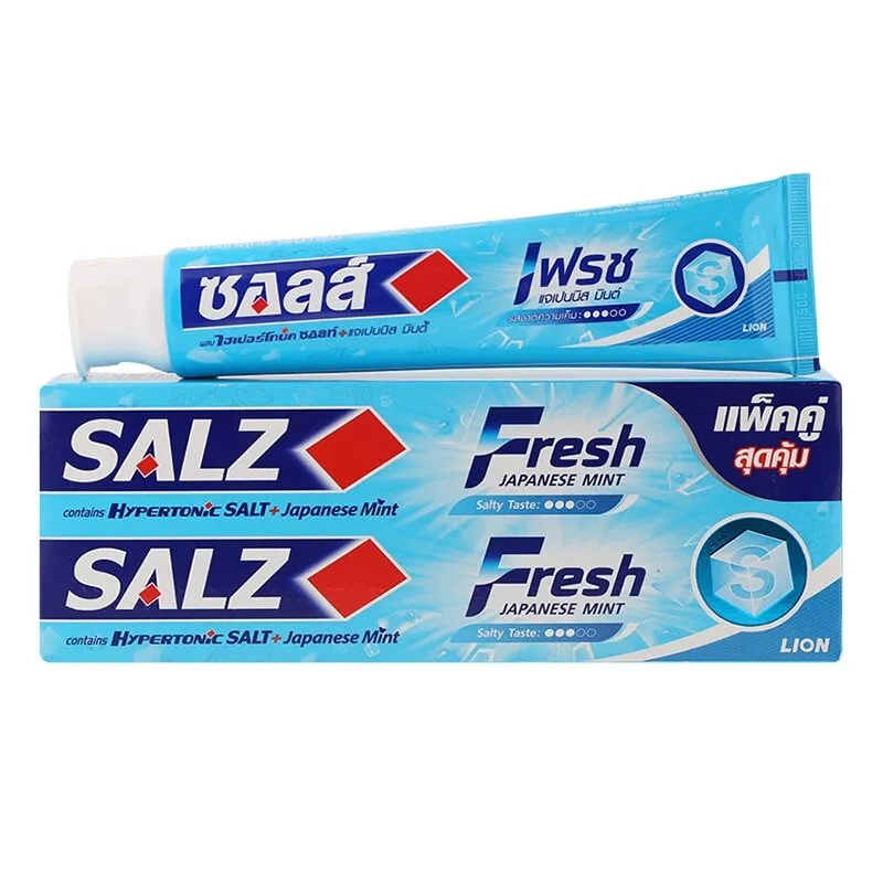 SuperSale63 SALZ ยาสีฟัน สูตรเกลือ ซอลส์ ยาสีฟันซอลส์ ซอลส์เฟรช 160 กรัม แพ็คคู่