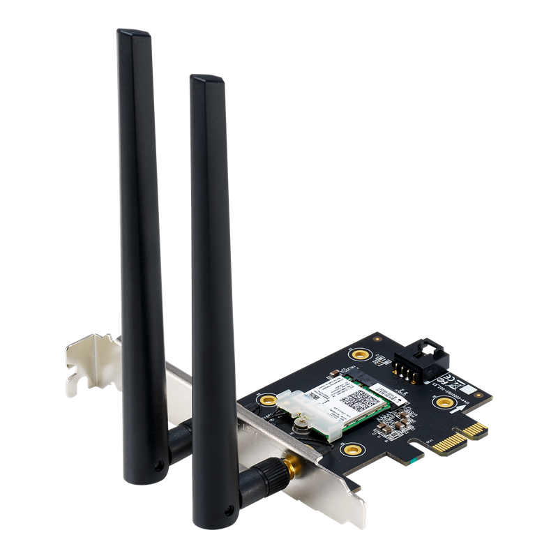 Asus Pce-Ax3000 No Box Dual Band Pci-E Wifi 6 (802.11ax). Supporting 160mhz, Bluetooth 5.0, Wpa3 Network Security, Ofdma And Mu-Mimo