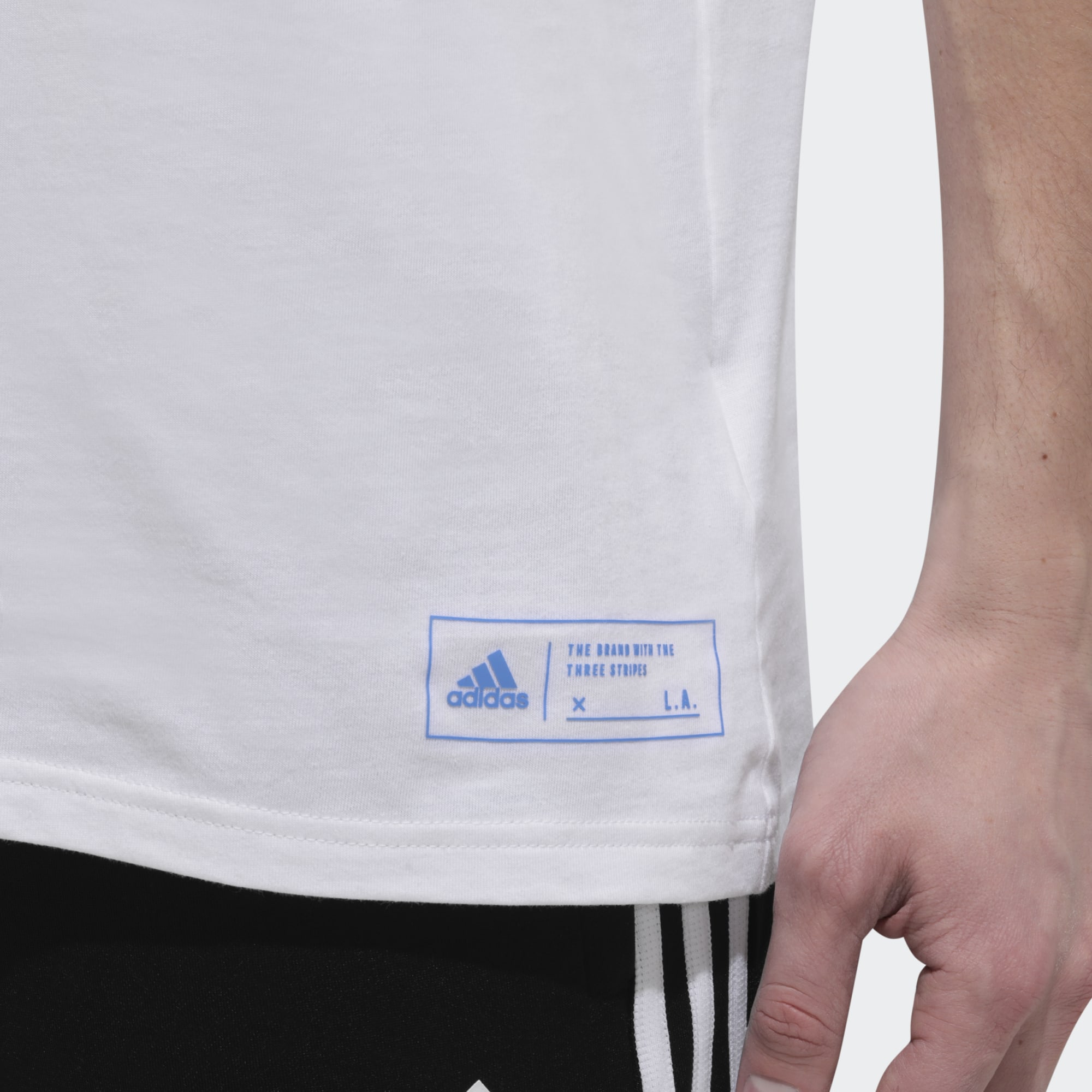 Adidas เสื้อยืด KEY CITY LOS ANGELES FQ3183 (White) | Lazada.co.th