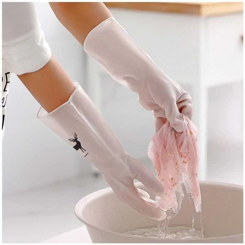 ถุงมืองล้างจาน ถุงมือ ถุงมือยาง PVC ถุงมือพลาสติก ถุงมืออเนกประสงค์ใช้สำหรับทำความสะอาดต่างๆ