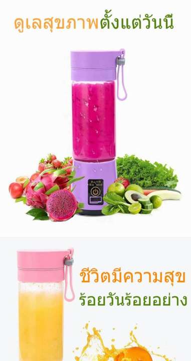 เครื่องปั่นผลไม้มินิพบพาแบตเตอรี่ในตัว