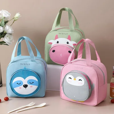 【GuGu】Cartoon lunch bag portable large-capacity insulation bag thick aluminum foil cold storage hand lunch box students