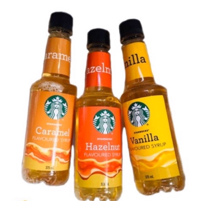 ♘Starbucks Flavoured Syrup ไซรัป สตาบัคส์ น้ำเชื่อม 3รสชาติ (กลิ่นวานิล