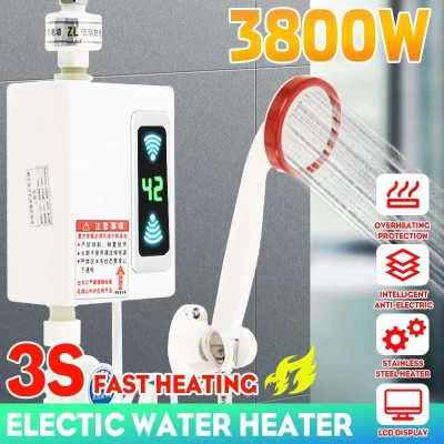 Instant Electric Water Heater เครื่องทำน้ำอุ่นกำลังสูง 3500W เครื่องทำน้ำอุ่น,ไม่มีแก๊สโพรเพนเหลวหม้อต้มน้ำในบ้านห้องอาบน้ำฝักบัว เครื่องทำน้ำอุ่น