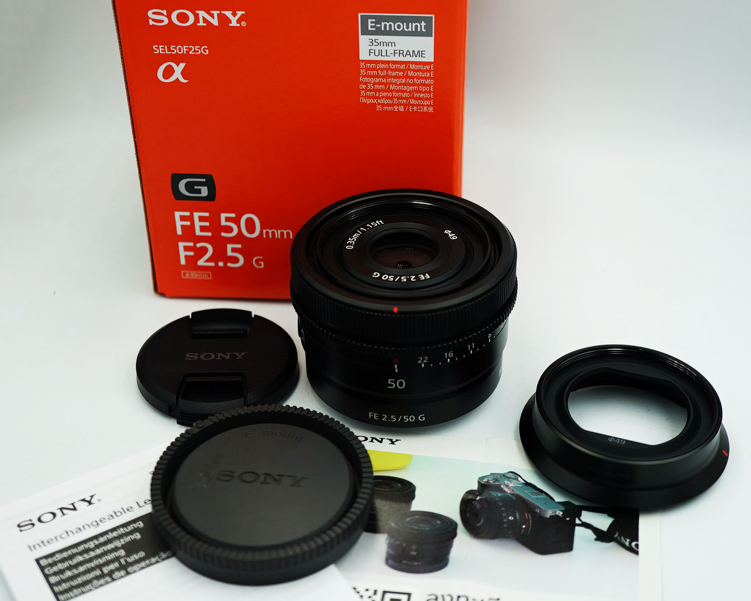 Sony fe 50mm f2 5 g full frame aps c dust and moisture resistant