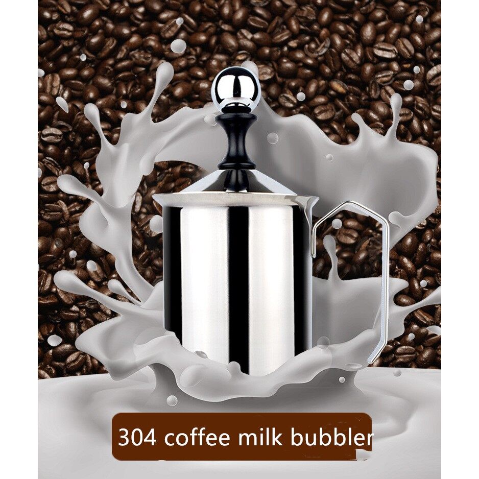 【พร้อมส่ง】【ติดตามเราและรับบัตรกำนัล】 ถ้วยปั๊มฟองนม ขนาด 500ml ถ้วยตีฟองนม เครื่องทำฟองนม ที่ตีฟองนม Milk Frother Coffee Foamer Creamer