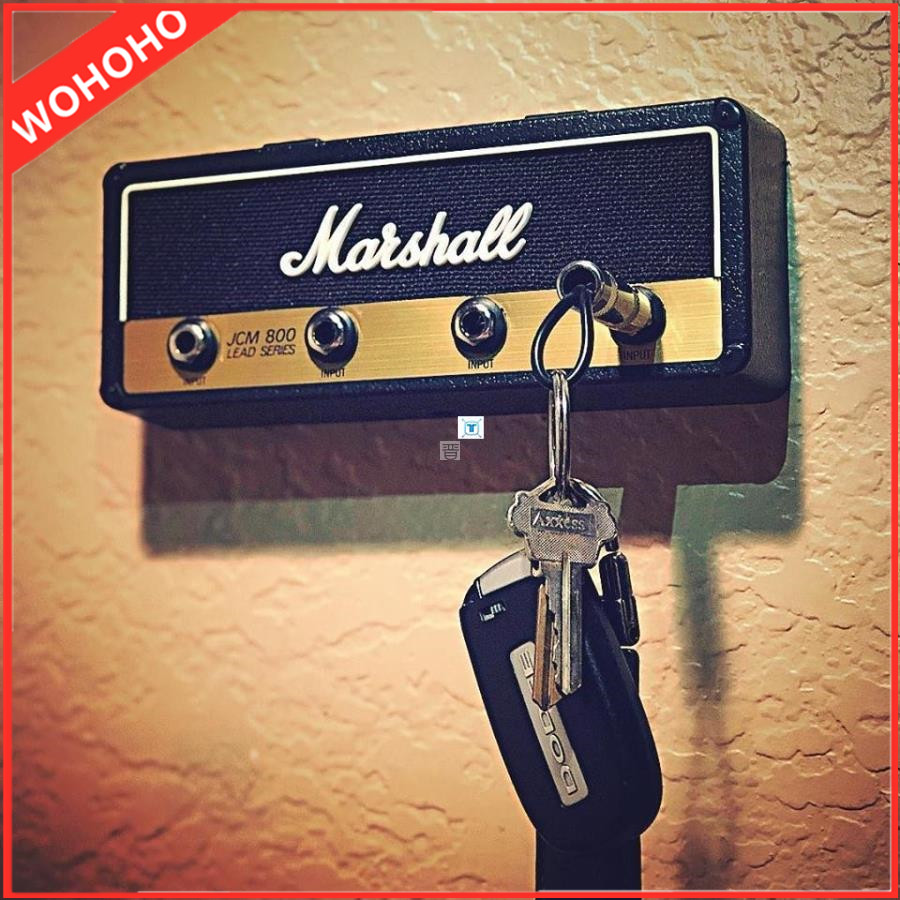 SANEARDE กล่องเก็บกุญแจ Marshall JCM800 ไฟฟ้าชั้นแขวนกุญแจ Amp Vintage Amplifier ใหม่ Creative ลำโพงกีต้าร์สไตล์ของขวัญพวงกุญแจ Custom Key ฐาน