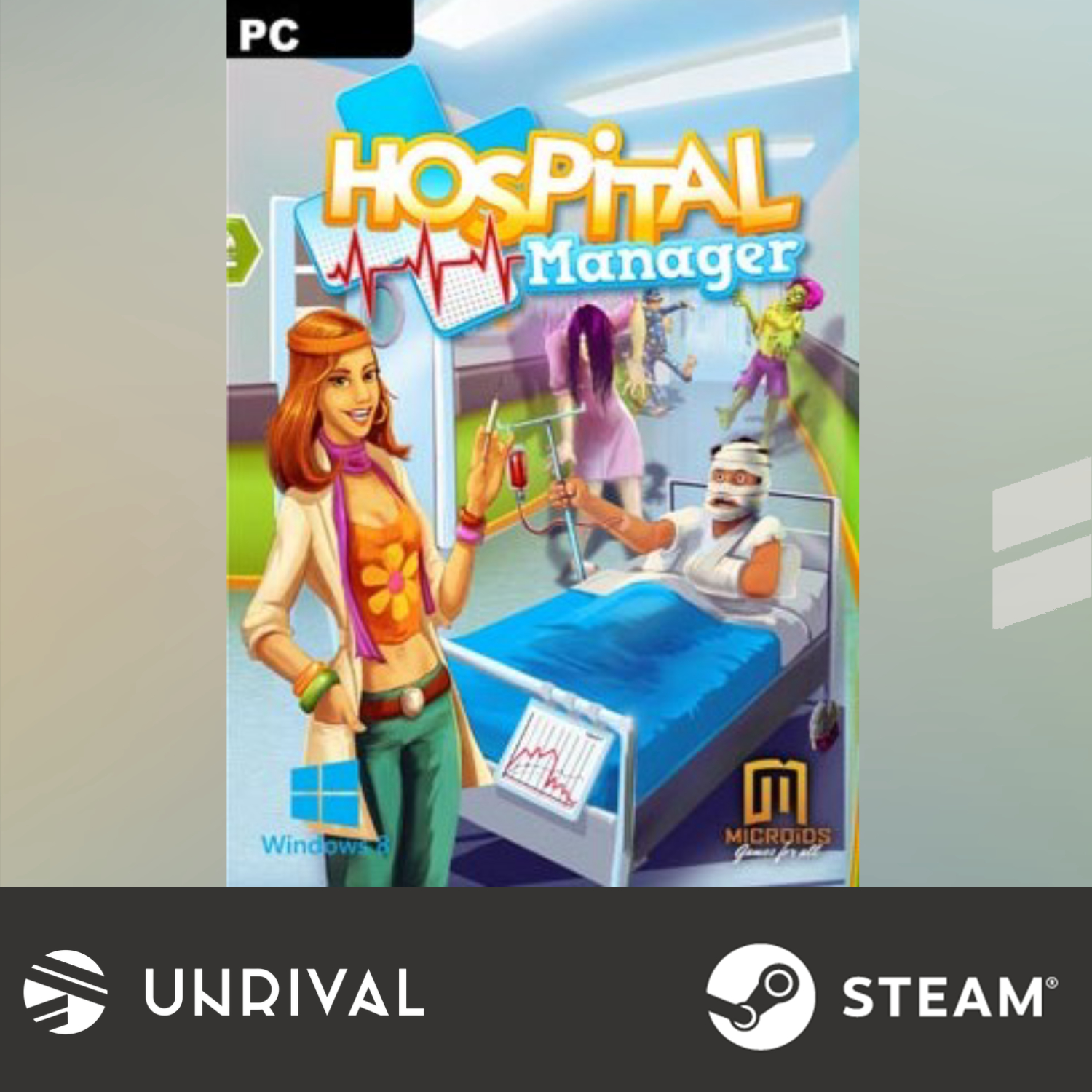 [Hot Sale] Hospital Manager PC Digital Download Game (Single Player) - Unrival