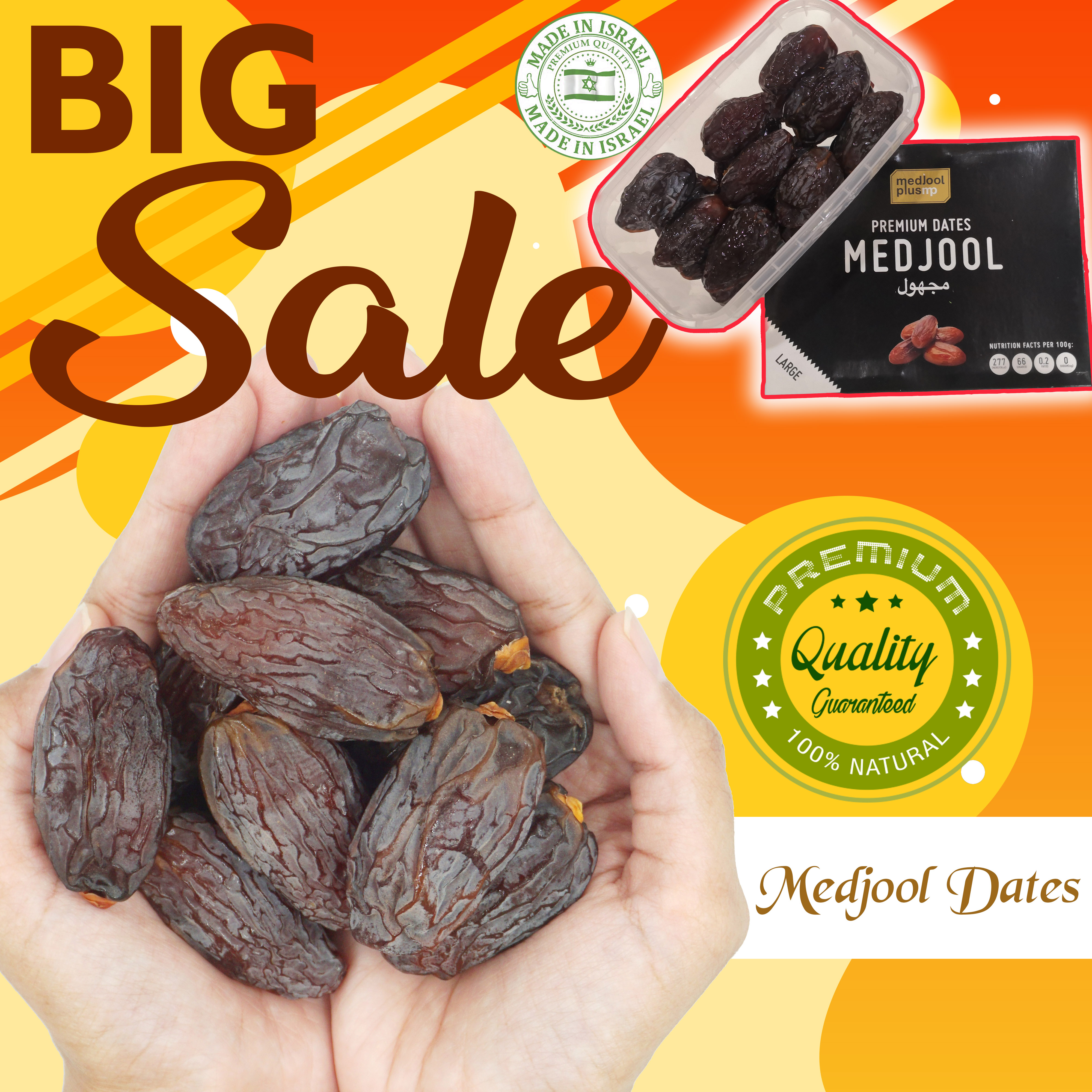 ขายส่ง😍 กล่อง / Box 400g. 💖 Exp.31-12-2022 💖 อินทผาลัม เม็ดจู เม็ดจูล เม็ดจูน 💖 King of Dates Medjool 💖 7 เม็ดศอก 💝 ผลไม้อบแห้ง 💝 Organic 100% 💝 Sugar Free