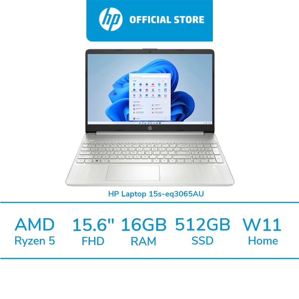[ผ่อน 0%] โน๊ตบุ๊ค HP Laptop 15s-eq3065AU / HP Laptop 15s-eq3001AU / Ram16GB/SSD 512 GB/ Win11Home/ 2Yrs Onsite