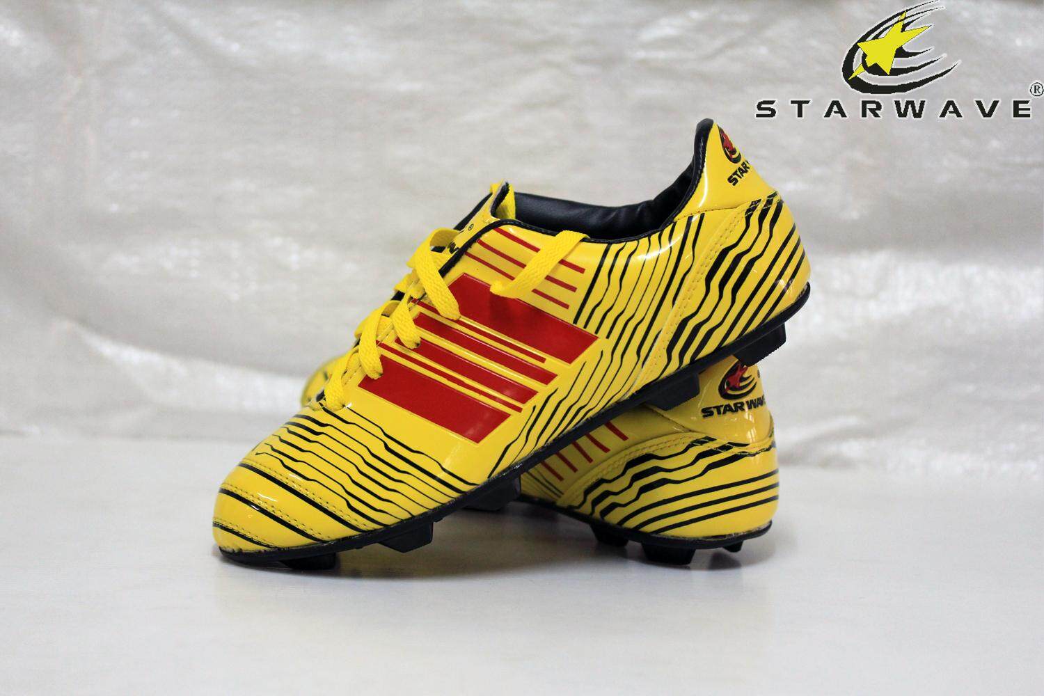 Starwave รองเท้า ฟุตบอลเด็ก (สตั๊ด ) Football Shoes Sf64 เบอร์ 0.5  สีเหลือง. 