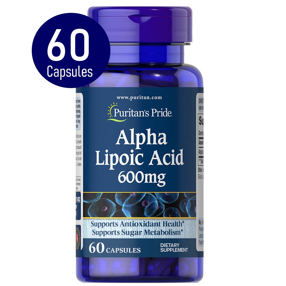 New Puritans Pride Alpha Lipoic Acid 600 Mg กรดอัลฟาไลโปอิก Ala ร้านมิราโด Thaipick 8738