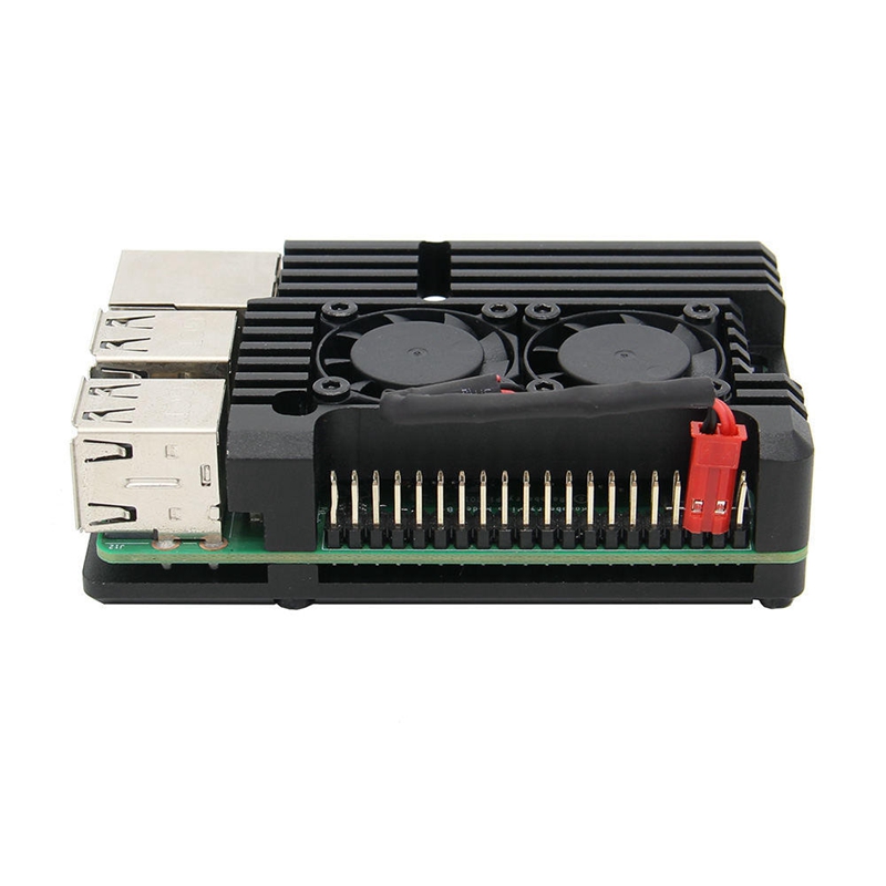 For Raspberry Pi 3B Aluminum Alloy Case, for Raspberry Pi Metal Case with Dual Fan , for Raspberry Pi 3 Model B+(Plus) /3B