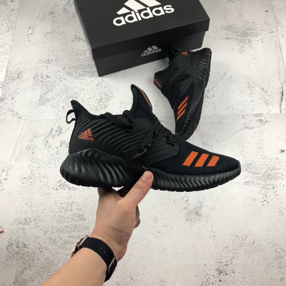 Adidas alphabounce instinct running shoes black orange running shoes Korean version shoes for