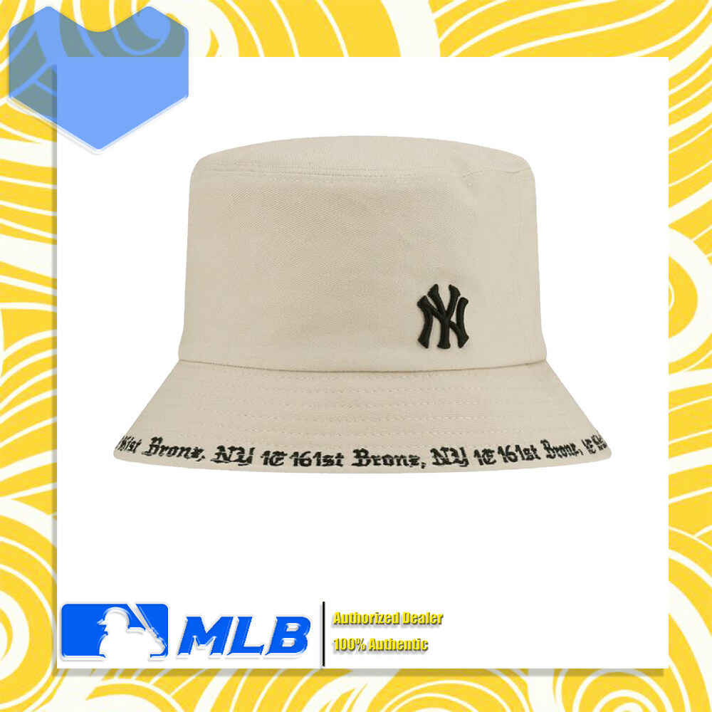 100 authentic MLB monogram bucket hat NEW YORK YANKEES bucket hat model