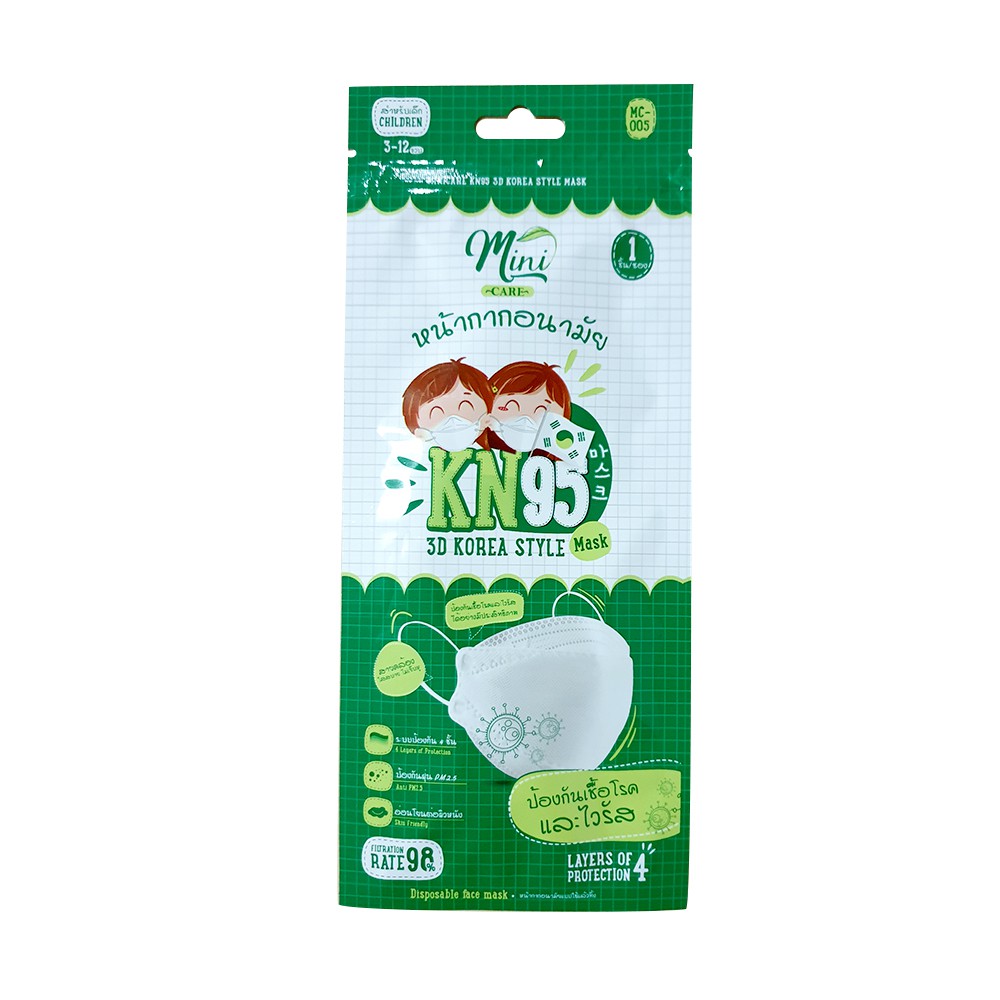 MINICARE KN95 3D KOREA MASK CHILDREN รุ่น MC-005