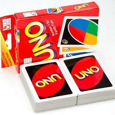 The Board Game บอร์ดเกมส์ เกมส์กระดาน  UNO เกมส์อูโน่ จำนวน 1 กล่อง( 2 แพค)
