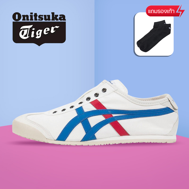 Onitsuka tiger UNISEX MEXICO66 รองเท้าผ้าใบ SLIP-ON D3K0N-0143