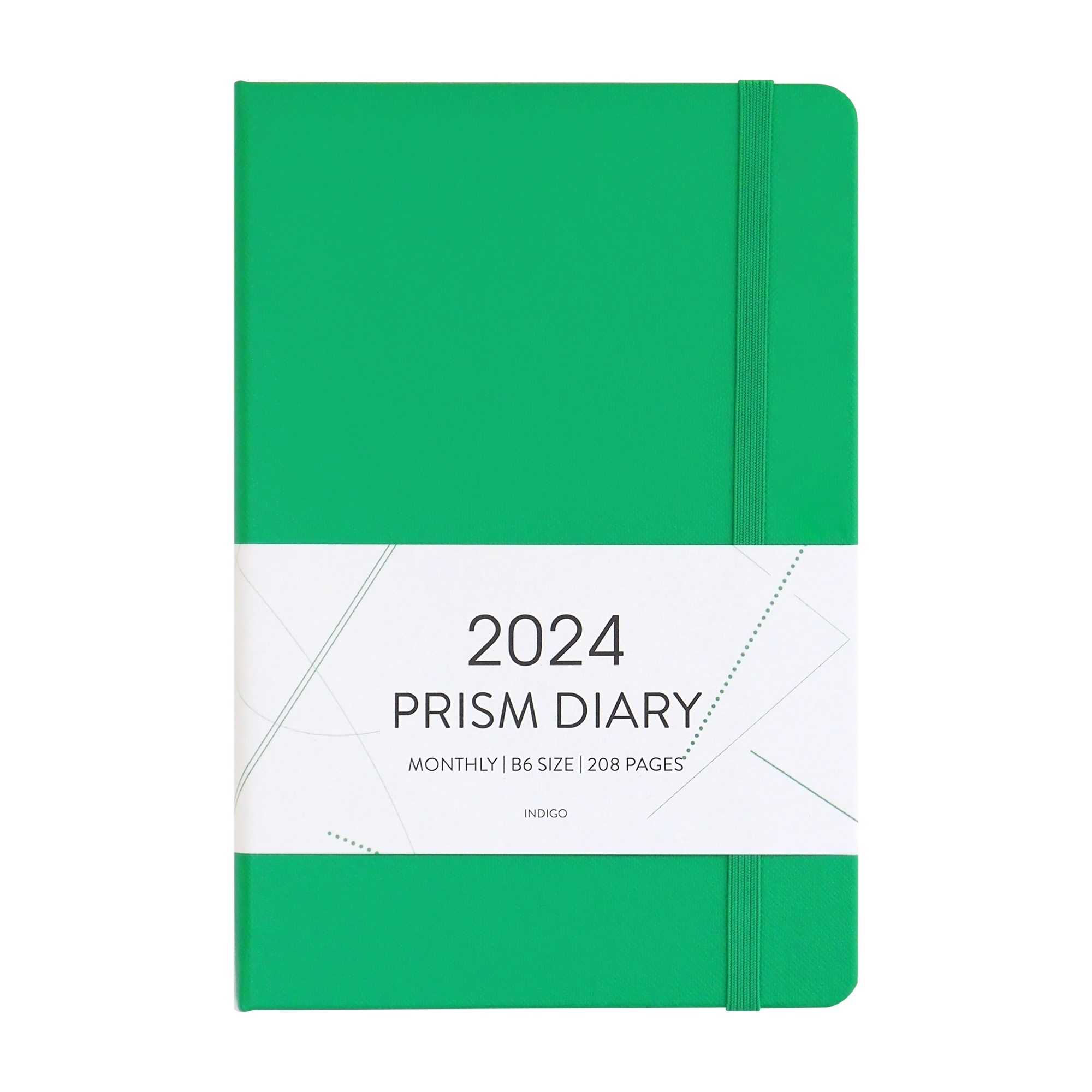 Indigo 2024 Prism B6 Weekly Notebook Apple Green
