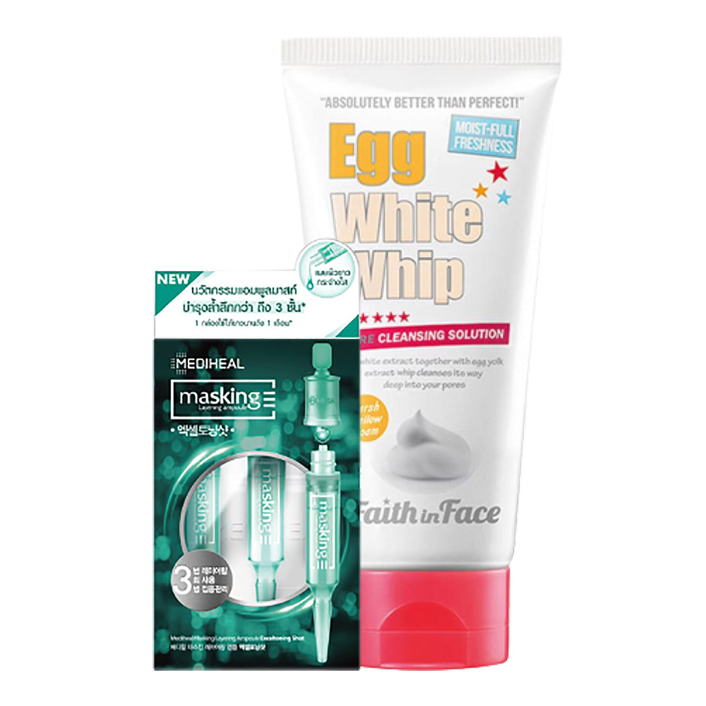 Faith in Face วิปโฟมล้างหน้า Egg White Whip Cleansing Foam ปริมาณ 150ml [WeMall] Lazada.co.th