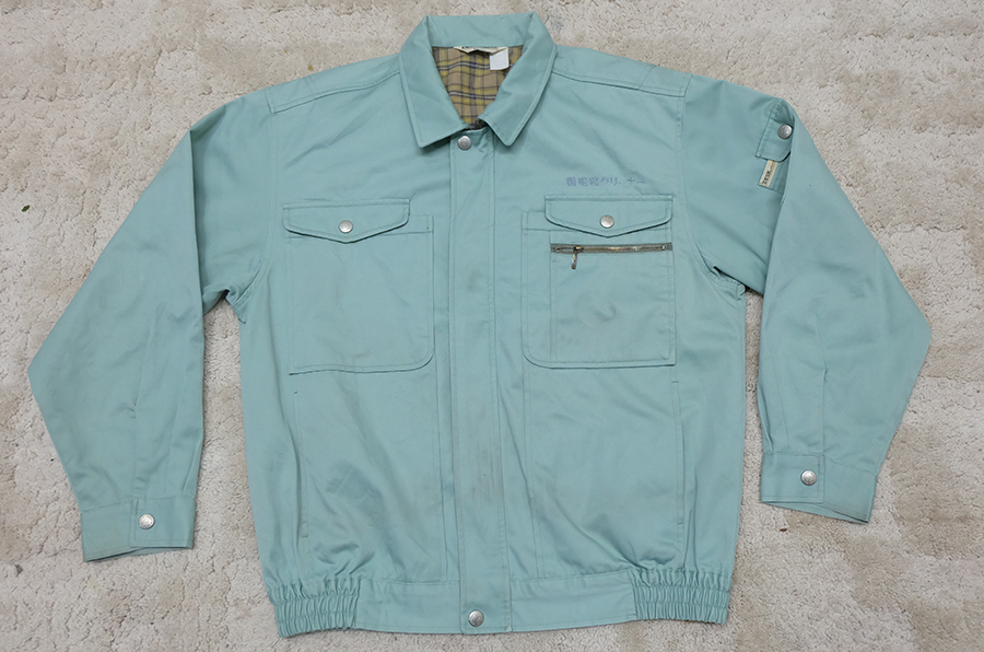 เสื้อช็อป เสื้อช่าง เสื้อช็อปช่าง​ เสื้อทำงาน เสื้อยูนิฟอร์ม​ uniform​ work​ ​shirt ของญี่ปุ่น ไซส์ L