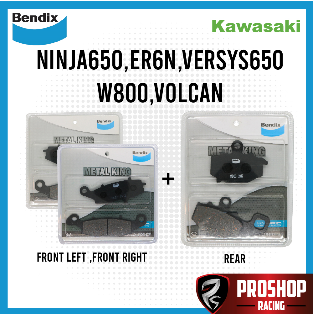Vải Bendix cho ER6N, Ninja650, Versys650, W800, Volcan