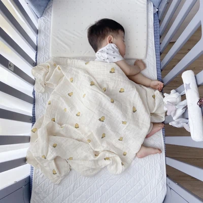 Baby Infant Blanket Swaddle Bath Towel Bedding Newborn Soft Organic Stroller Sleepsack Gauze Sleeping Wrap
