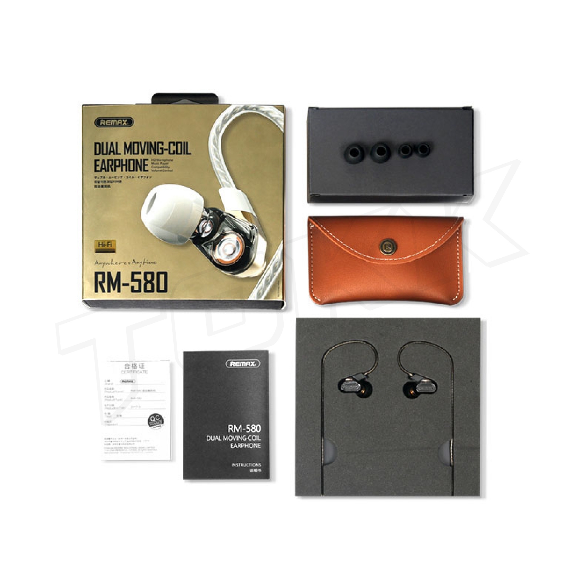 REMAX ของแท้ 100% RM-580 หูฟัง Small talk Double Moving - Coil Earphone ...