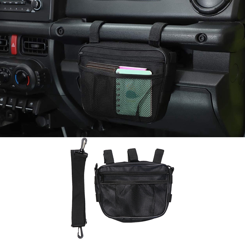 Car Universal Co-Pilot Handle Storage Bag for Suzuki Jimny 2019+ Multifunctional Storage Bag for Jeep Wrangler JK JL