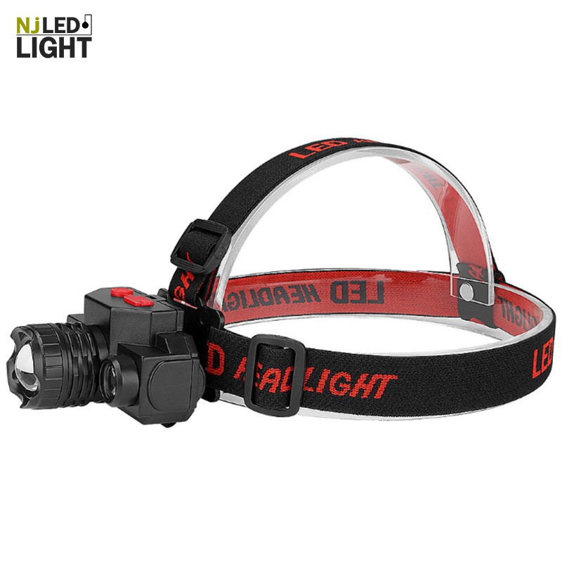 ของแท้!!! ไฟฉาย NJLED LIGHT (H-1804-H-1805)ไฟฉายแรงสูง ไฟฉายสวมหัว ไฟฉายคาดหัว ไฟคาดศีรษะ พร้อมไฟCOB ไฟแรงสูง ไฟกบปรับแสงได้ USB ราคาถูก