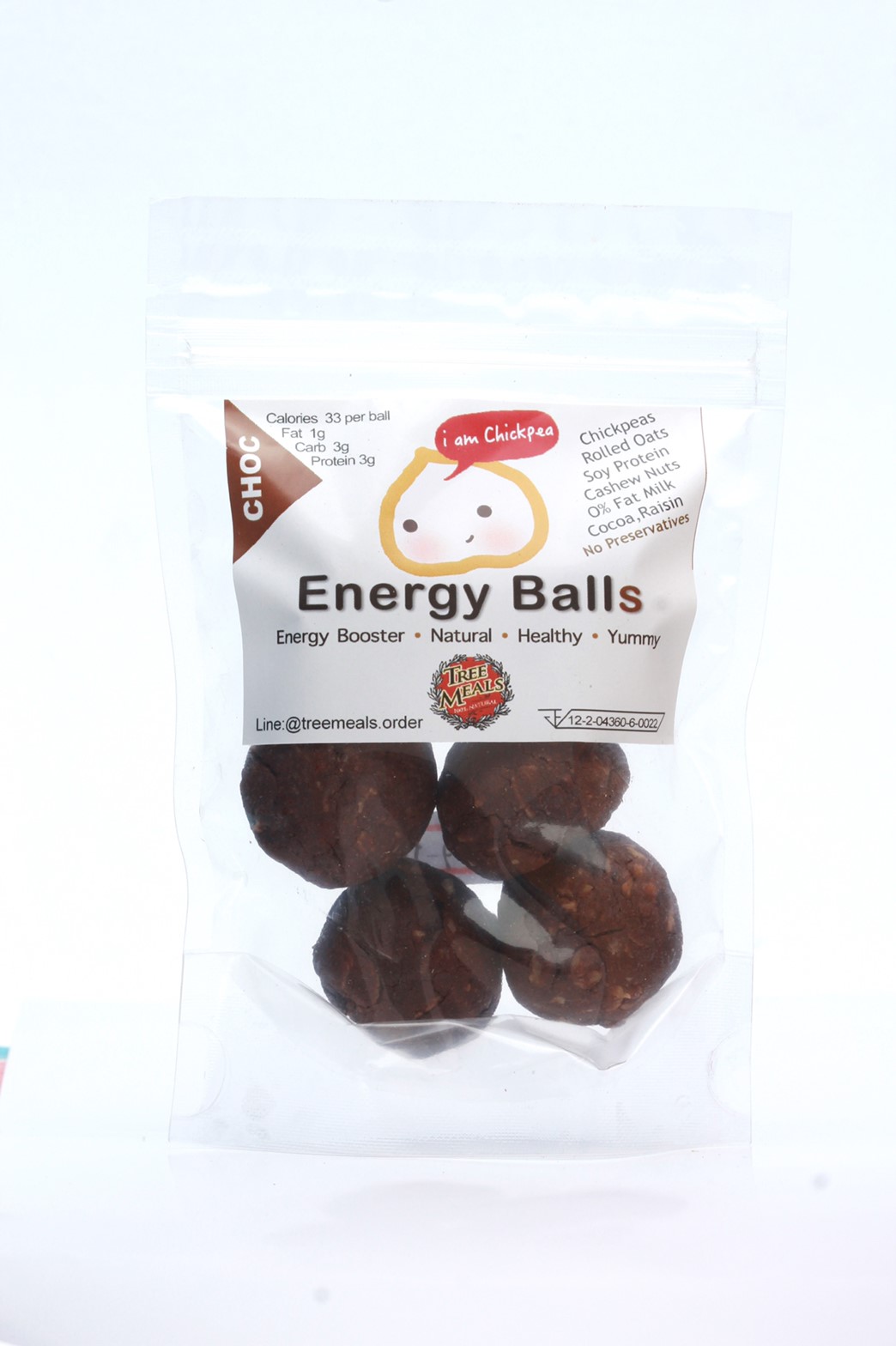 Treemeals Energy Balls Choccolate (S)