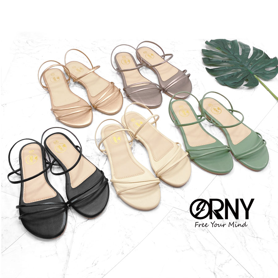 [No.OY750] ของแท้ ? ORNY(ออร์นี่) ® รองเท้าแตะรัดส้น 3 Slide พื้นนุ่มๆ ใส่ได้ 2แบบ