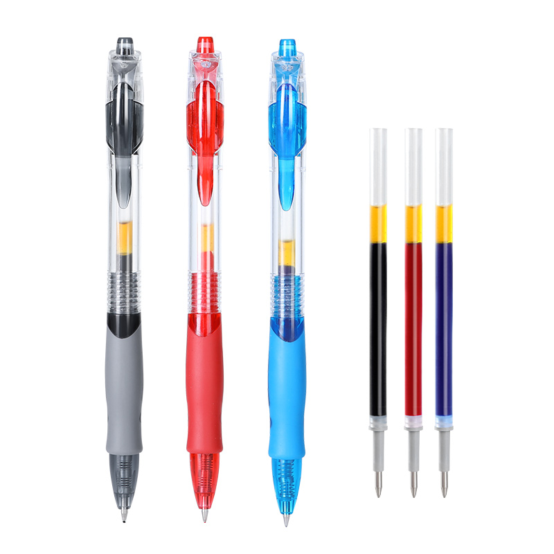 Press Gel Pen Press Type QuickDrying GP1008 Ball Pen Student Postgraduate Entrance Examination