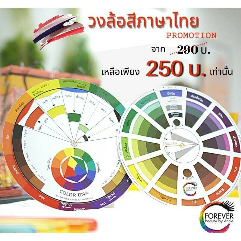 วงล้อสี Color Wheel สื่อผสมสี ฉบับภาษาไทย ใช้ง่าย สำหรับแนะแนวการผสมสี สำหรับ งานศิลปะ และ งานช่าง คุณภาพสูง