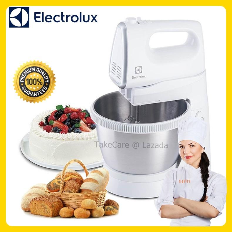 ELECTROLUX เครื่องผสมอาหาร เครื่องตีไข่ เครื่องผสมแป้ง เครื่องผสมอาหารแบบมีฐาน พร้อมโถผสมสแตนเลส ความจุ 3.5 ลิตร กำลังไฟ 450 วัตต์ รุ่น EHSM3417