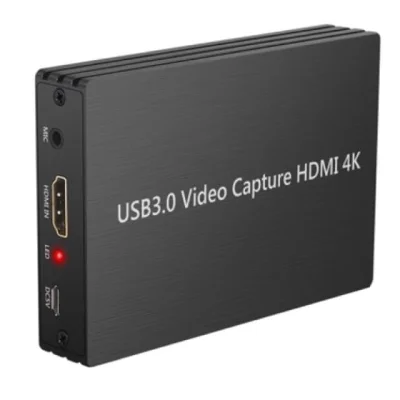 4 K HDMI การ์ดเกมจับภาพ 1080P HDMI USB วิดีโอสด 3.0 จับจับ HDMI loop-OUT พร้อมไมโครโฟน