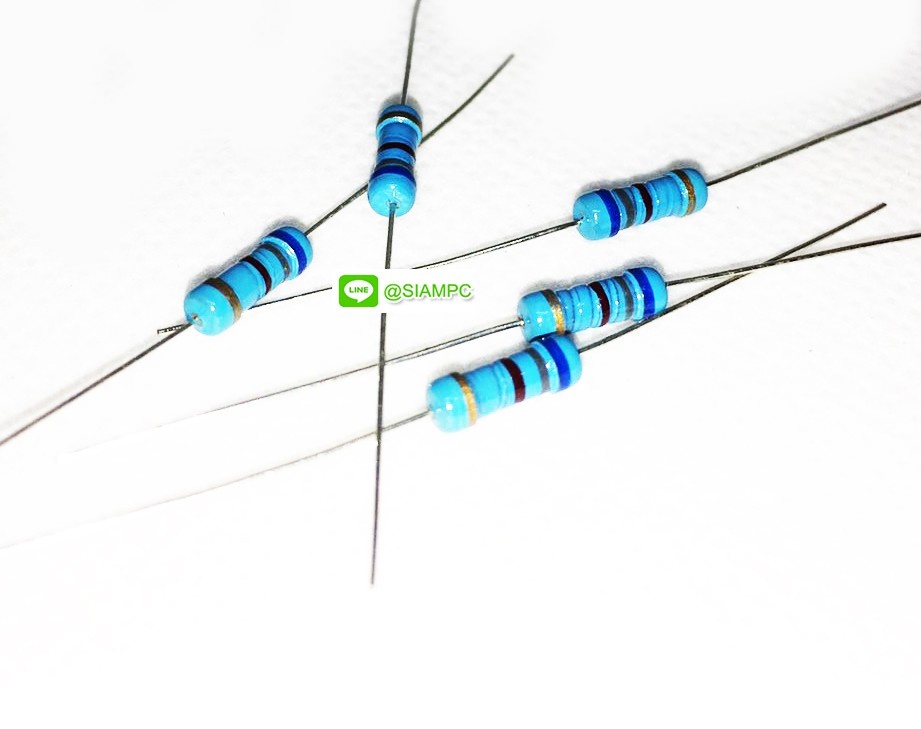 ( จำนวน 5 ชิ้น ) Film Resistor ฟิล์ม รีซิสเตอร์ 680 OHM 1/2W 680R 0.5W ...