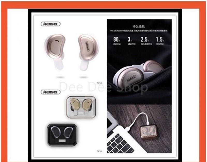 โปรโมชัน REMAX หูฟังTWS Ture Wireless Stereo Bluetooth Earbuds,Mini Cordfree Invisible Bluetooth 4.2 Wireless Earphone รุ่น TWS-1 ราคาถูก หูฟัง หูฟังสอดหู