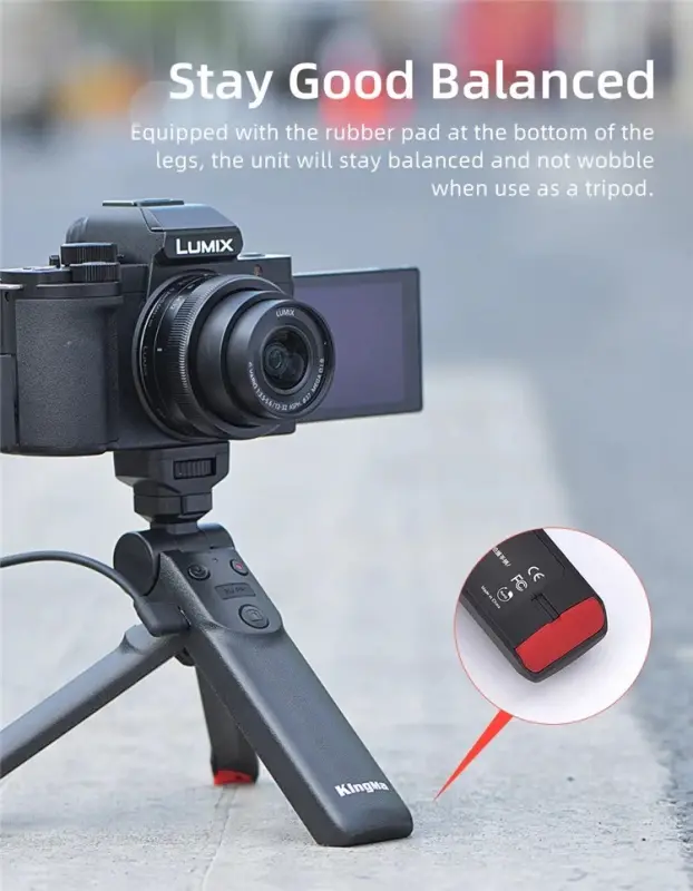 ภาพสินค้าKingma Sony / Canon / Panasonic / Fujifilm Camera Hand Grip Vlog Multi-funtion Remote Control Selfie Stick Vlogging Grip จากร้าน 789 Action Camera บน Lazada ภาพที่ 5