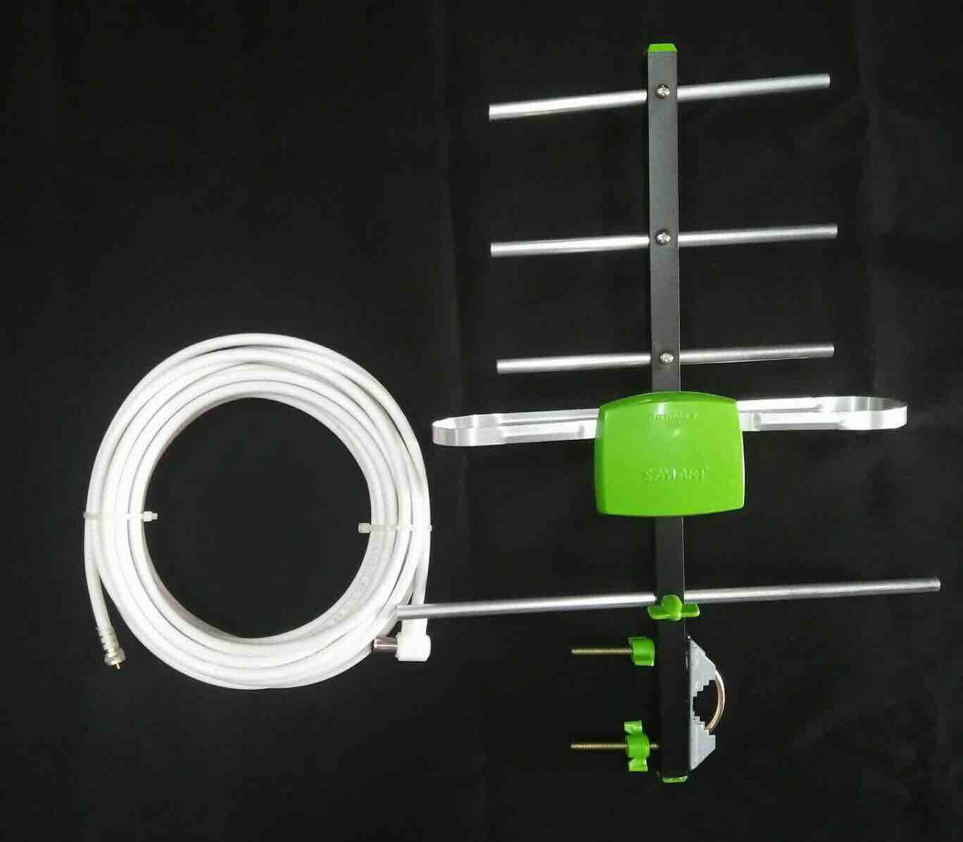 สามารถ เสาทีวีดิจิตอล 5E พร้อมสาย RG6 10 เมตร แถมปลั๊กฟรี พร้อมใช้งาน!!