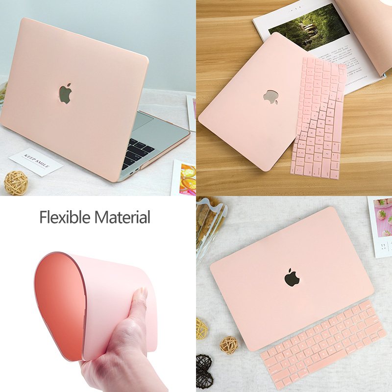 ใหม่ MacBook Pro 13 2020 A2289 A2251 A2338 Air 13 inch M1 A2337 A2179 A1932 Touch ID Retina 2019 2018 2017 Air 11 12 13 15 16 inch Touch Bar นิ้วฟรีแป้นพิมพ์ปกด้วย/ออกสัมผัสบาร์ปกแข็งป้องกันกรณี