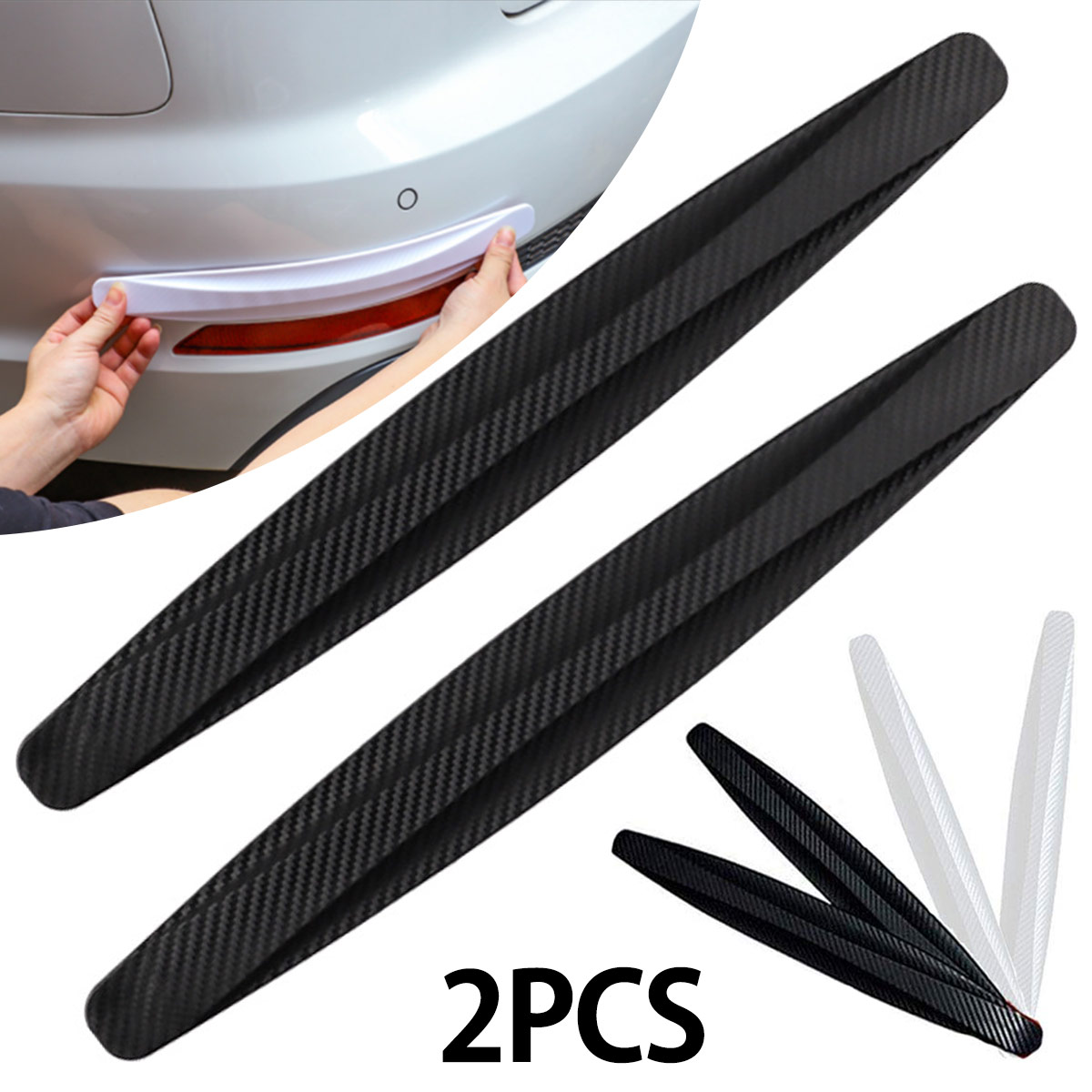 2Pcs Car Door Corner Protector Car Bumper Blade Strip Corner Guard Anti