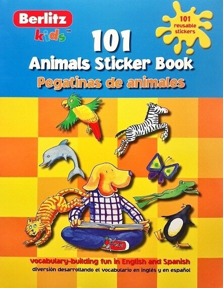 BERLITZ KIDS 101 ANIMALS STICKER BOOK PEGATINAS DE ANIMALES ISBN: 9789812469823