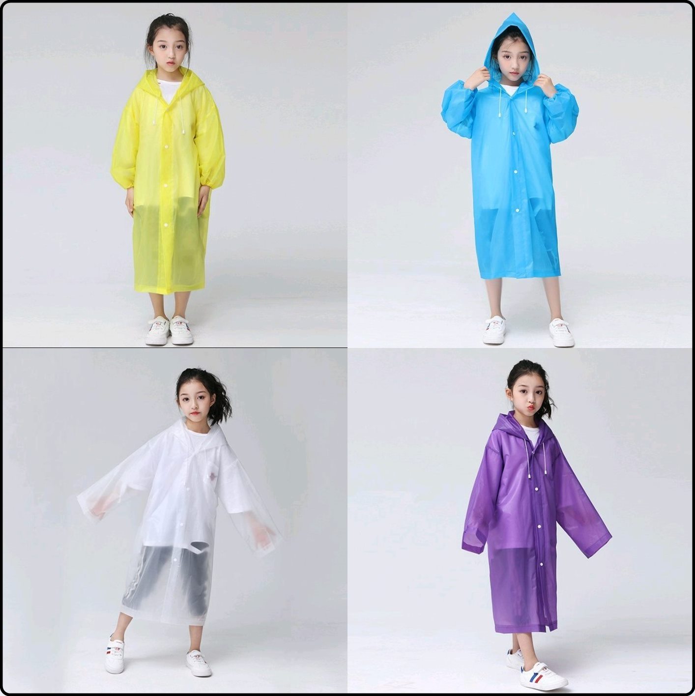 เสื้อกันฝนเด็กAS0076 เหมาะสำหรับเด็กช่วง  น้ำหนัก 25-45กิโล สูง 90-135 เซนติเมตร ชุดกันฝนเด็ก EVA คุณภาพสูง ยืดหยุนได้ดี
