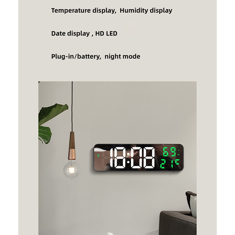 Digital LED Alarm Clock with Big Screen Digital Display Clock for Livingroom Decorative Clock
