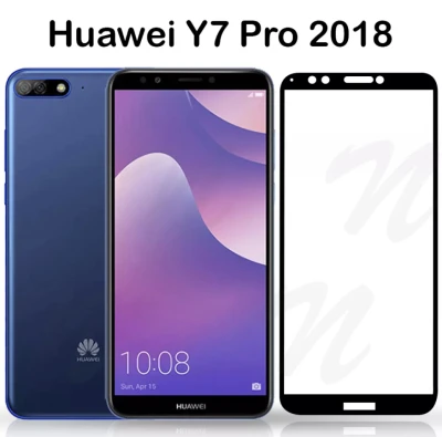 ฟิล์มกระจกนิรภัยเต็มจอ For Huawei Y7Pro 2018 ฟิล์มกระจกเต็มจอ ฟิล์มกันกระแทก HUAWEI Y7PRO
