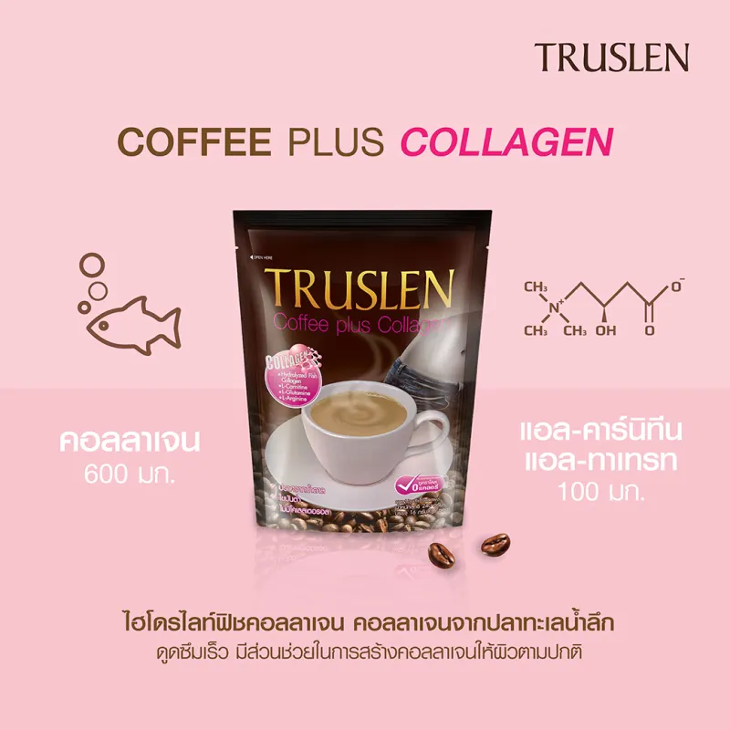 ภาพสินค้า(ซื้อกาแฟทรูสเลนสูตรใดก็ได้1ห่อรับฟรี2ซอง)Tr coffee plus collagen ทรูสเลน คอฟฟี่ พลัส คอลลาเจน กาแฟปรุงสำเร็จชนิดผง จากร้าน wimonbeauty บน Lazada ภาพที่ 3