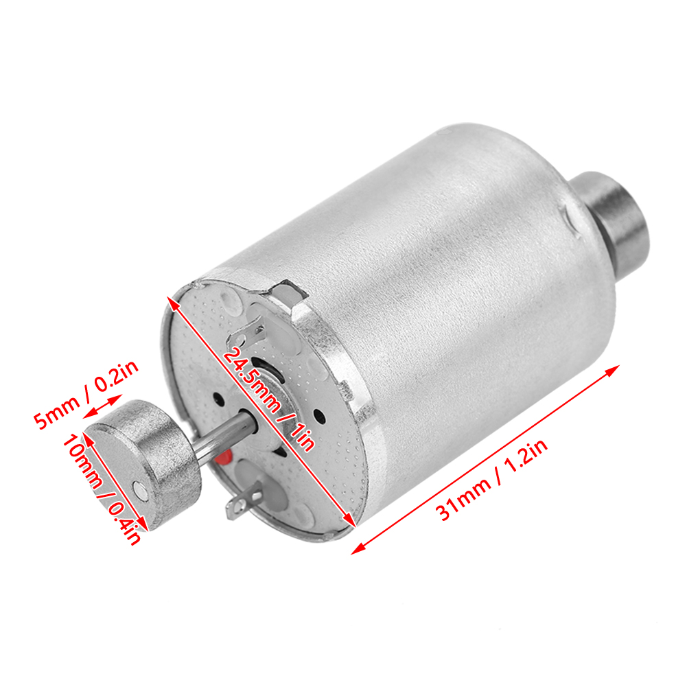 Vibrating Motor DC Double Shaft Strong Vibration 12V 31mm Length