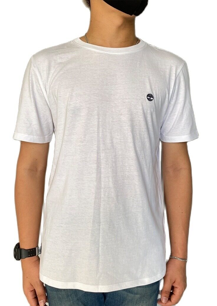 Timberland Men’s T-Shirt เสื้อยืด ผู้ชาย (TS20A2B6W-100) สี 100 - ขาว ขนาด Int S สี 100 - ขาวขนาด Int S
