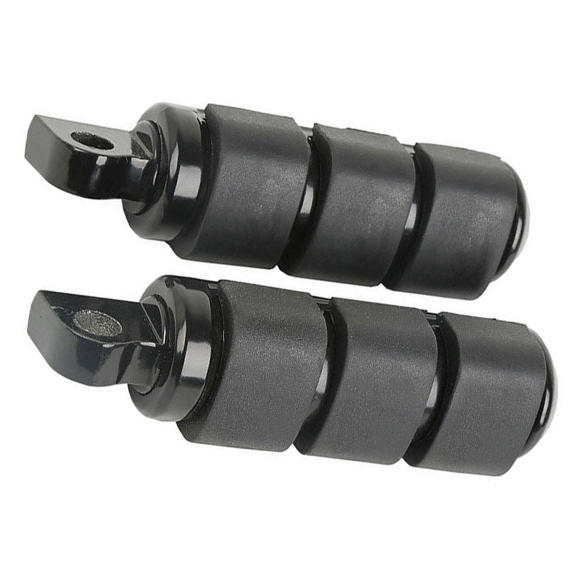 thumbnail image 2 of Black Aluminum Foot Pegs & Shifter/Brake Pad Set – For Harley Softail FXST Dyna – 4 Pieces 2 of 4
